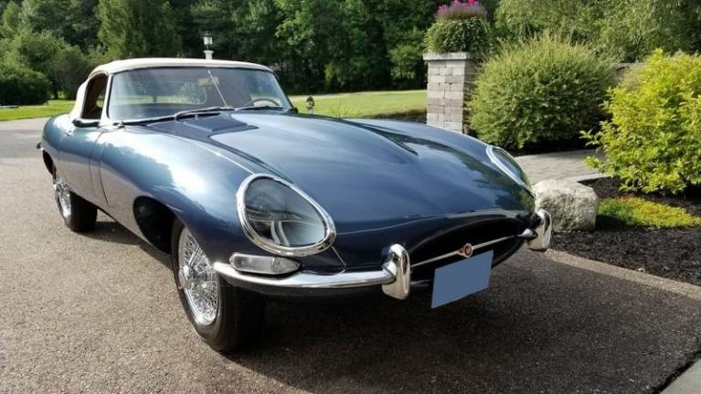 Norev Jaguar E-Type Cabriolet 1962 Bleu Métallisé échelle 1/12 Neuve