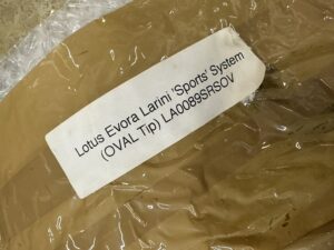 LARINI LOTUS EVORA SPORTS SYSTEM OVAL TIP MUFFLER NEW